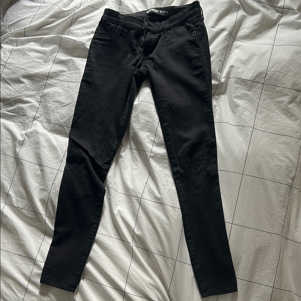 Express Black Jeggings Stretchy Slim Fit